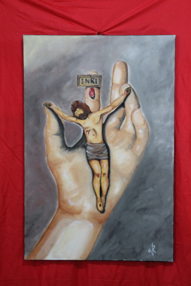 Pittura intitolato "Cristo" da Scafato, Opera d'arte originale, Olio