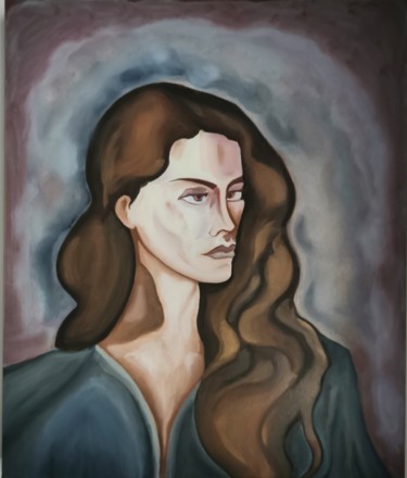 Painting titled "Medea" by Vincenzo Cohen, Original Artwork, Oil