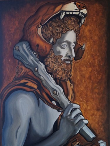 Pittura intitolato "Ritratto di Commodo…" da Vincenzo Cohen, Opera d'arte originale, Olio