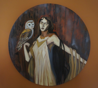 Painting titled "Circe" by Vincenzo Cohen, Original Artwork, Oil