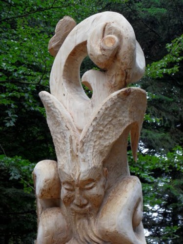 Sculpture intitulée "Totem Forêt Follies…" par Vincent Tétu, Œuvre d'art originale