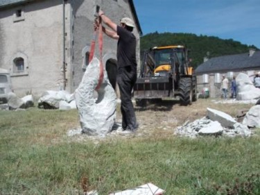 Sculpture intitulée "Première étape du b…" par Vincent Tétu, Œuvre d'art originale