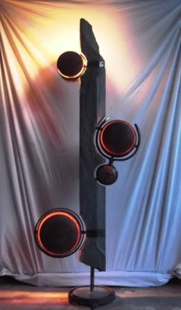 Sculpture intitulée "lampe cloclo" par Vincent Tétu, Œuvre d'art originale