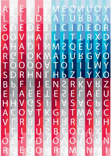 Arts numériques intitulée "Parlez-vous Anglais…" par Vinci Art, Œuvre d'art originale, Peinture numérique