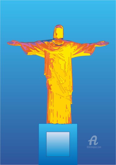 Arts numériques intitulée "Rio 2016 Olympic: U…" par Vinci Art, Œuvre d'art originale, Travail numérique 2D