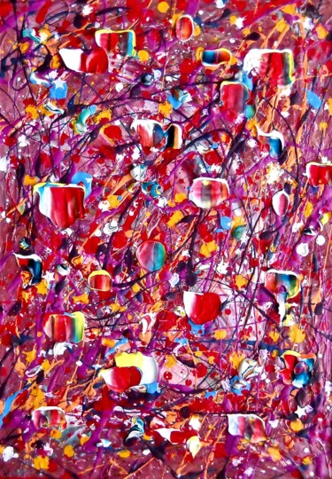 Peinture intitulée "Sugar rush" par Vinet-Larente, Œuvre d'art originale, Acrylique Monté sur Châssis en bois