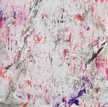 Картина под названием "Rose abstraction" - Vinet-Larente, Подлинное произведение искусства, Чернила