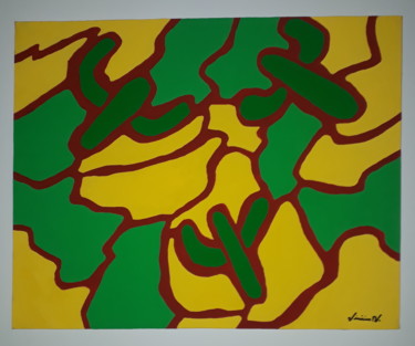 Painting titled "O chão do sertão" by Vinícius Ricardo Guimarães, Original Artwork, Acrylic