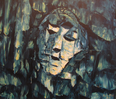 Pittura intitolato "Heaten Maiden" da Vinko Hlebs, Opera d'arte originale, Acrilico