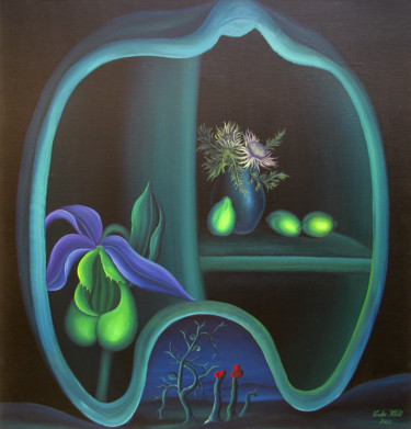 Картина под названием "Symbolism" - Vinko Hlebs, Подлинное произведение искусства, Масло