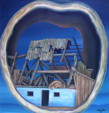 "Old house II" başlıklı Tablo Vinko Hlebs tarafından, Orijinal sanat, Guaş boya