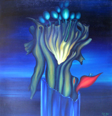 Картина под названием "Symbolism III" - Vinko Hlebs, Подлинное произведение искусства, Масло