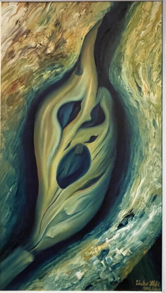 Pintura intitulada "Scream inspired by…" por Vinko Hlebs, Obras de arte originais, Óleo