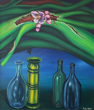 Malerei mit dem Titel "Still life 4" von Vinko Hlebs, Original-Kunstwerk, Öl