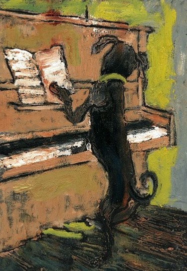 Картина под названием "милый друг" - Игорь Мониава, Подлинное произведение искусства, Масло