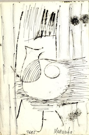 Картина под названием "натюр" - Игорь Мониава, Подлинное произведение искусства, Масло