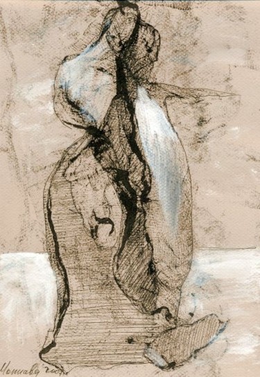 Картина под названием "двое" - Игорь Мониава, Подлинное произведение искусства, Масло