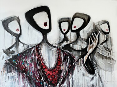 绘画 标题为“Contralto” 由Rymma Vinogradova, 原创艺术品, 丙烯 安装在木质担架架上