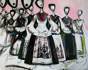 Картина под названием "Unconquered" - Rymma Vinogradova, Подлинное произведение искусства, Акрил Установлен на Деревянная ра…