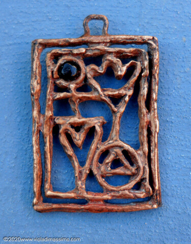 Diseño titulada ""Atelèscon" bronzo…" por Viola Di Massimo, Obra de arte original, Accesorios