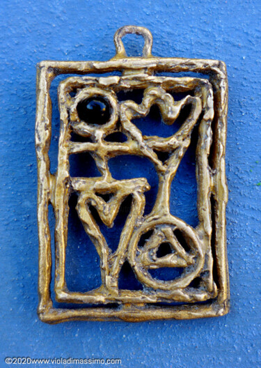 Diseño titulada ""Atelèscon" bronzo…" por Viola Di Massimo, Obra de arte original, Joyas