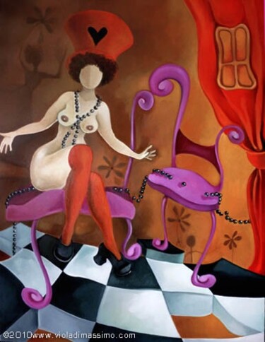 Malerei mit dem Titel "2010-251" von Viola Di Massimo, Original-Kunstwerk, Öl Auf Andere starre Platte montiert