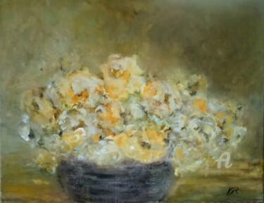 Painting titled "Yellow roses" by Viola Gr, Original Artwork, Acrylic