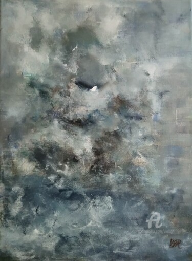 Painting titled "Ocean2" by Viola Gr, Original Artwork, Acrylic