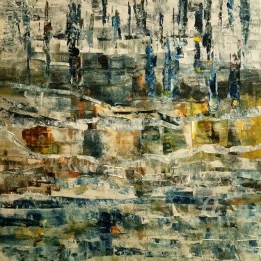 Картина под названием "Abstraction01c" - Viola Gr, Подлинное произведение искусства, Акрил