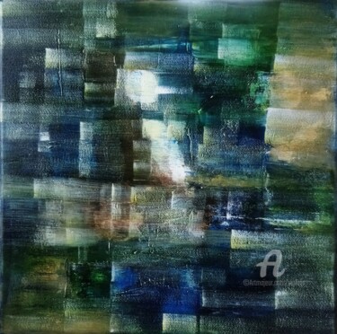 Painting titled "Abstraction02" by Viola Gr, Original Artwork, Acrylic