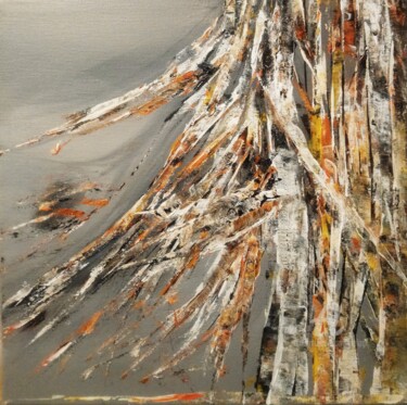 Painting titled "Trees" by Viola Gr, Original Artwork, Acrylic