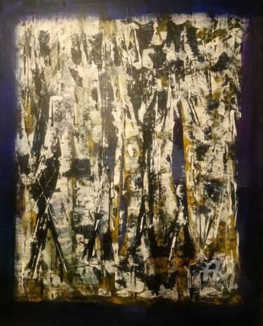 Painting titled "Trees2" by Viola Gr, Original Artwork, Acrylic
