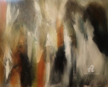 Malarstwo zatytułowany „In the Fireplace” autorstwa Viola Gr, Oryginalna praca, Akryl