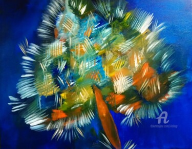 Painting titled "Fairytale Tree" by Viola Gr, Original Artwork, Acrylic