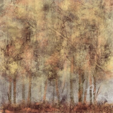 Painting titled "Forest" by Viola Gr, Original Artwork, Digital Painting