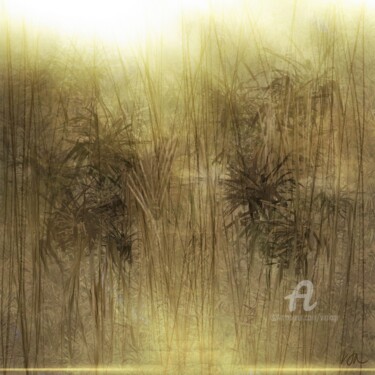 Painting titled "Rushes" by Viola Gr, Original Artwork, Digital Painting