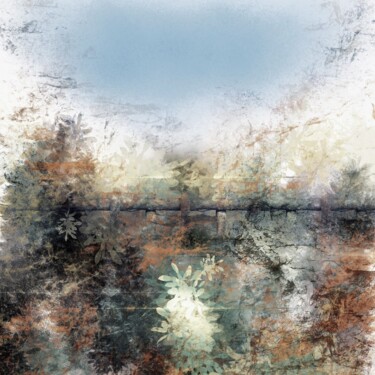 Painting titled "Old Bridge" by Viola Gr, Original Artwork, Digital Painting