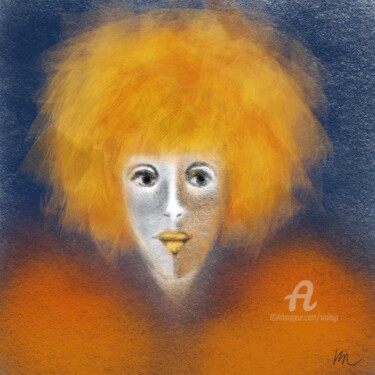 Schilderij getiteld "Yellow" door Viola Gr, Origineel Kunstwerk, Digitaal Schilderwerk