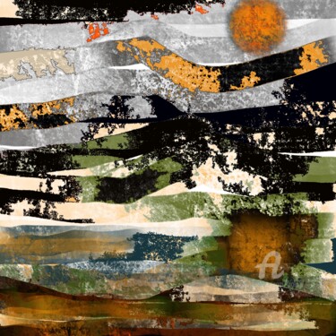 Peinture intitulée "Eco-Abstraction" par Viola Gr, Œuvre d'art originale, Peinture numérique