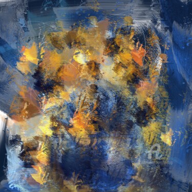 Pittura intitolato "Flowers in a vase" da Viola Gr, Opera d'arte originale, Pittura digitale
