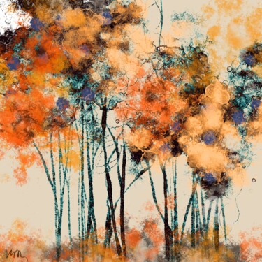 Malarstwo zatytułowany „Autumn is coming” autorstwa Viola Gr, Oryginalna praca, Malarstwo cyfrowe