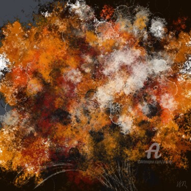 Malerei mit dem Titel "Autumn bouquet" von Viola Gr, Original-Kunstwerk, Digitale Malerei