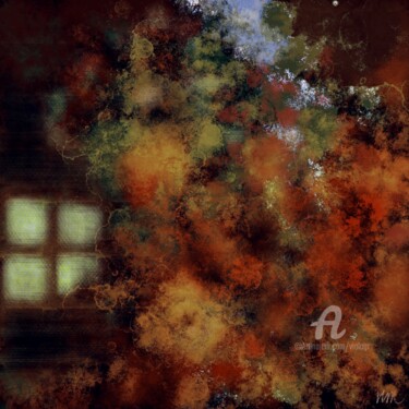 Peinture intitulée "Secret cottage in t…" par Viola Gr, Œuvre d'art originale, Peinture numérique