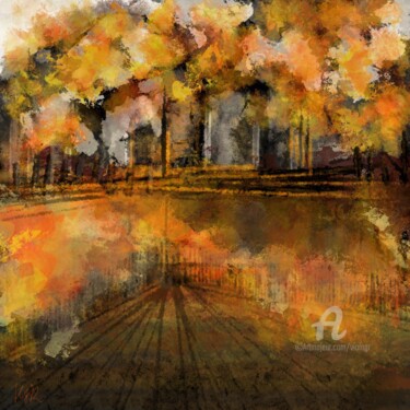 Malerei mit dem Titel "Autumn climates 2" von Viola Gr, Original-Kunstwerk, Digitale Malerei