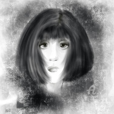 Painting titled "She" by Viola Gr, Original Artwork, Digital Painting