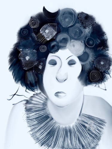 Картина под названием "Everyone has dreams" - Viola Gr, Подлинное произведение искусства, Цифровая живопись