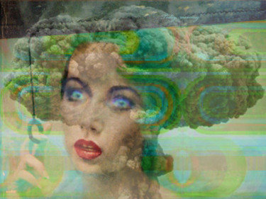 Digitale Kunst mit dem Titel "atomicgirl" von Violaine Oud, Original-Kunstwerk