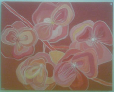 Peinture intitulée "anemones" par Nadia Viola Berra, Œuvre d'art originale