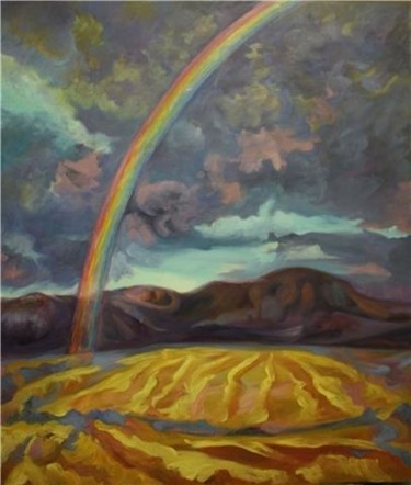 Painting titled "EL ARCO IRIS" by Carmen Plaza, Original Artwork