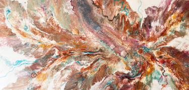 Peinture intitulée "Coral Seduction" par Violeta Kom, Œuvre d'art originale, Acrylique